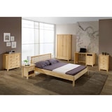 thumbnail of Möbilia Bett | 180 x 200 cm | Kiefer-Holz naturfarben | B 193 x T 209 x H 80 cm | 19020051 | Serie BETT