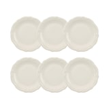 thumbnail of Novastyl - Lot 6 assiettes desserts charlotte 20cm en grès blanc