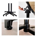 thumbnail of Restootab - Mesa plegable para exterior 70x70 - madera oscura