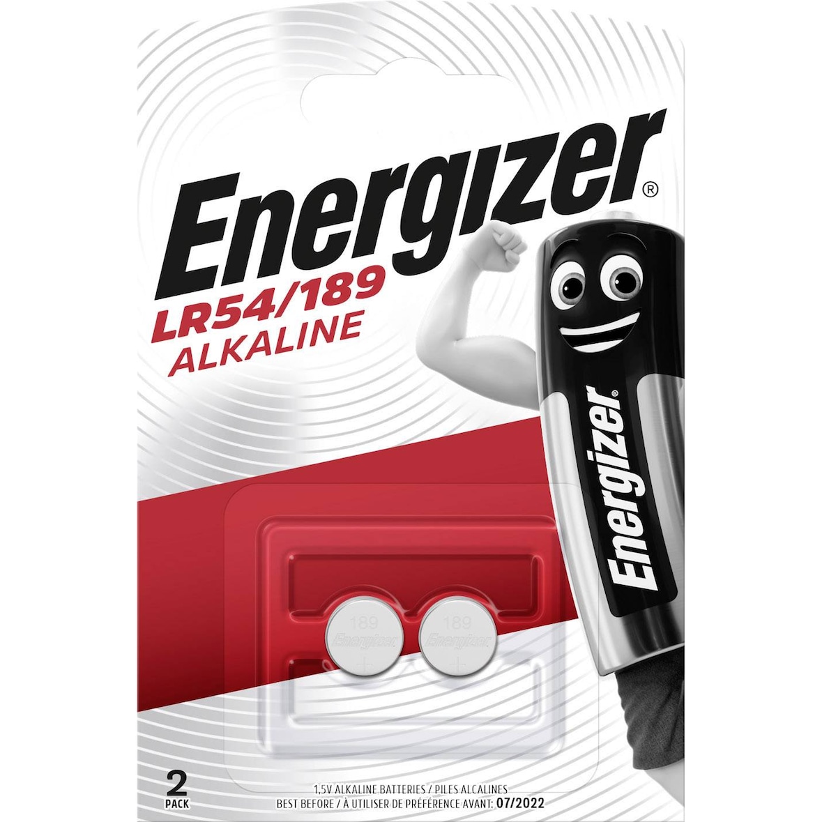 ENERGIZER Pile Calculatrice/Photo 189 LR54, pack de 2 piles