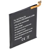 thumbnail of Akku passend für Alcatel Shine Lite, Li-Polymer, 3,85V, 2400mAh, 9,2Wh