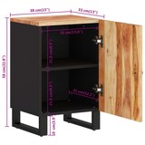 thumbnail of vidaXL Badschrank 38x33x58 cm Massivholz Akazie