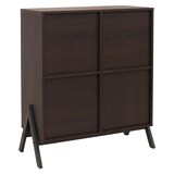 thumbnail of Kommode HWC-O40, Schrank Sideboard Highboard mit Türen Staufächer, MDF Metall Melamin 94x79x40cm ~ Walnuss-Optik
