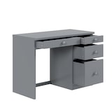 thumbnail of Hochbett 90×200 cm mit Stauraum Computertisch Modulbauweise Platzsparend Lattenrost Grau Holz robust modernes Design