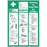thumbnail of Dreifke® Aushang Anleitung zur Ersten Hilfe bei Unfällen, Kunststoff, 395x575mm