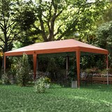 thumbnail of Pop-up Pavillon Gartenüberdachung Stahlgestell Oxford-Gewebe inkl. Tragetasche 3x6m/Braun