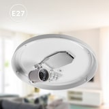 thumbnail of Monzana Deckenlampe Stoff 30 cm Weiß 1-flammig E27 Deckenleuchte Wohnzimmer Schlafzimmer Stoffdeckenlampe