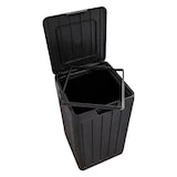 thumbnail of Pattumiera da giardino in resina 80 Lt. con porta sacco e chiusura a scatto Rio Garden antracite TOOMAX
