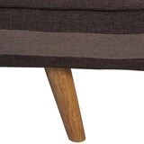 thumbnail of 3er-Sofa Herstal, Couch Schlafsofa Gästebett Bettsofa 177cm ~ Textil, braun