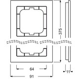thumbnail of Busch-Jaeger Rahmen 5-fach 1725-286 2CKA001754A4351