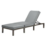 thumbnail of SVITA PEACH tuinligstoel ligstoel opvouwbaar kussen polyrattan grijs