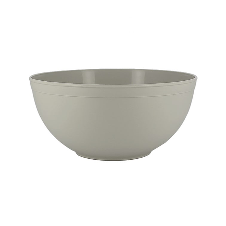 MONOUSO - Wiederverwendbare langlebige Schale PP Mineral Grau 2.000ml Ø20cm (12 Stück)