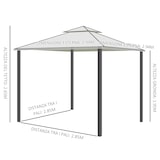 thumbnail of Outsunny Gazebo da Giardino con Zanzariera in Metallo e Poliestere