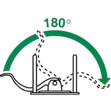 thumbnail of Leitz 180° Ordner Breit DIN A4 82 mm Weiß 2 Ringe 1010 Pappkarton Matt Hochformat