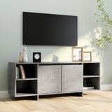 thumbnail of vidaXL TV-Schrank Betongrau 130x35x50 cm Holzwerkstoff