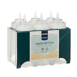 thumbnail of METRO PROFESSIONAL Quetschflasche hs016, Polyethylen/Polypropylen, Ø 7 x 20 cm, 490 ml, mit Verschlusskappe, transparent, 6 Stück