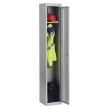 thumbnail of Bisley Garderobenschrank Office mit Schloss aus Stahlblech, 1 Fach mit Hutboden & Kleiderstange - Kleiderspind abschließbar, Spind Tiefe: 30,5 cm -