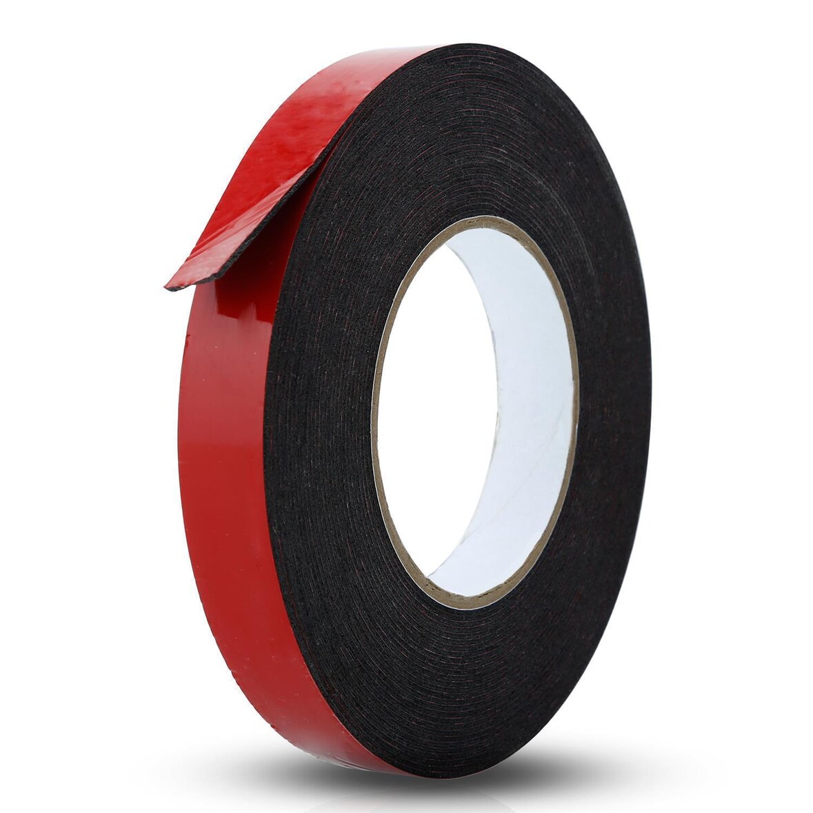 Intirilife Doppelseitiges Schaumklebeband Schwarz - Größe: 8mmx30m - Montageklebeband Hochleistungsklebeband Schwerlast Tape Extra stark