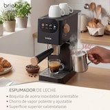 thumbnail of Cafetera Espresso 20 Bares Compatible Cápsulas Nespresso y Café Molido Espumador Leche, Briebe, Nordic, EC1180BLK, Negro