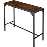 thumbnail of tectake Table de bar industrielle Kerry 120x40x100,5cm - Bois foncé industriel, rustique -404338