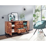 thumbnail of Sheesham Holz Sideboard, Industrial Design, Metallgestell. 145x45x81 cm | Kadima Design