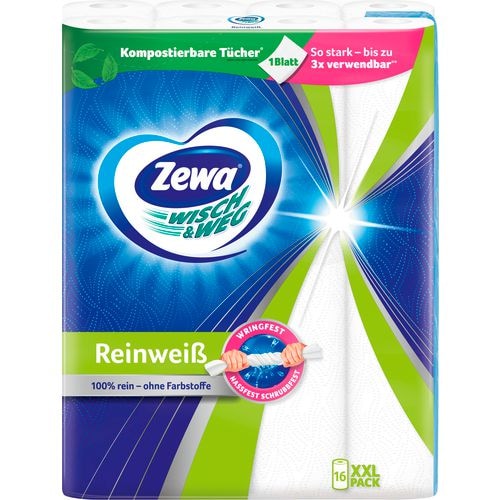 Zewa Wisch & Weg Küchenrolle 1-lagig 246012 16 Stück à 45 Blatt
