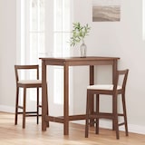 thumbnail of vidaXL Barhocker mit Kissen 2 Stk. Braun Massivholz Gummibaum