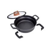 thumbnail of GRÄWE Servierpfanne 24 cm mit Glasdeckel, Serie Alu-Line