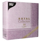 thumbnail of PAPSTAR 50 servetten "ROYAL Collection" 1/4 vouw 40 cm x 40 cm lila "Linum"