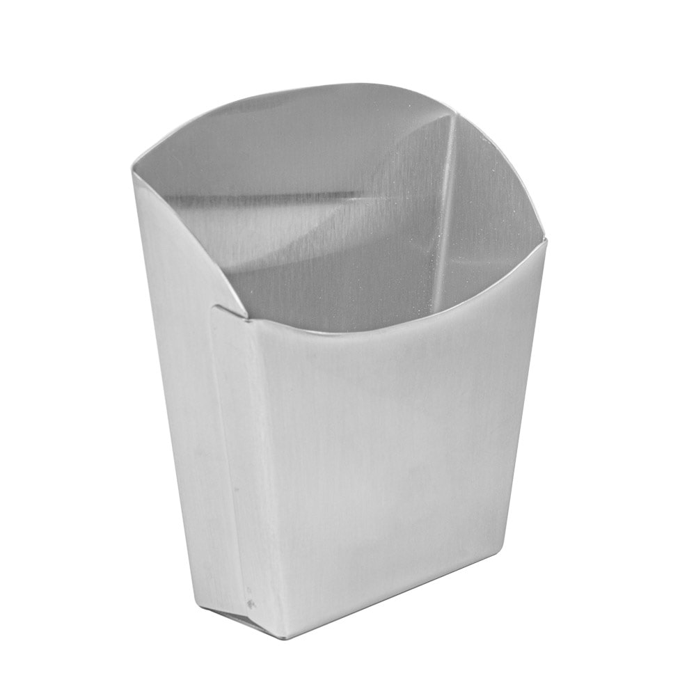 Caixas Batatas Fritas S  9X5,1X12,1 Cm Prateado Inox (12 Unidades)