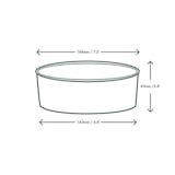 thumbnail of Met PLA beklede kartonnen etensbakjes Serie 185 - Set van 300 - Vegware - w- L- D- h- PLA Bekleed Karton