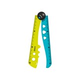 thumbnail of Règle pliable Croc Croc, 30 cm, coloris turquoise/jaune