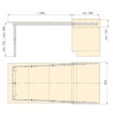 thumbnail of Coulisses pour table à rallonge Party Emuca