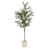 thumbnail of ML-Design – Künstlicher Olivenbaum – 180 cm | mit Früchten, Naturholzstamm, im Topf, Kunstpflanze Indoor & Outdoor