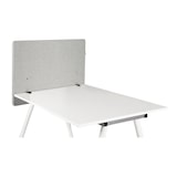 thumbnail of Akustik Tischtrennwand FLEXMIUT D SIDE 80 cm hellgrau hjh OFFICE