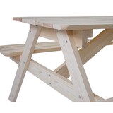 thumbnail of Conjunto de jardim de cerveja Narvik, conjunto de piquenique, madeira maciça, qualidade de restauração 148x150cm