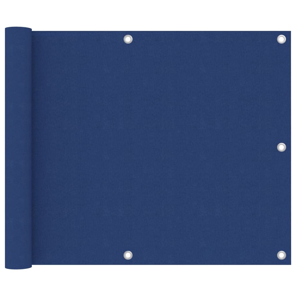 vidaXL Balkon-Sichtschutz Blau 75x500 cm Oxford-Gewebe