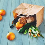 thumbnail of greenbox - Tragetaschen aus Recyclingpapier L, 26 x 17 x 25 cm, braun, breiter Boden  , 250 St.