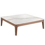 thumbnail of Angel Cerdá  Tavolino quadrato in finto vetro marmo e legno di noce 2042C