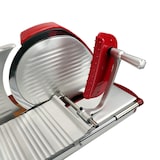 thumbnail of Berkel Home Line 250 Plus Rot, Aufschnittmaschine, Schneidemaschine mit handgefertigtem Schneidebrett