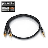thumbnail of Primewire Cinch zu 3,5-mm-Klinke Audio-Kabel, Stereo HiFi Audio-Adapter mehrfach geschirmt, RCA zu AUX - 1,5m