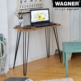 thumbnail of WAGNER Möbelbein HAIRPIN LEG Retro - 12 x 12 x 86 cm, Stahl, schwarz, Bein schräg & Anschraubplatte - 12828601