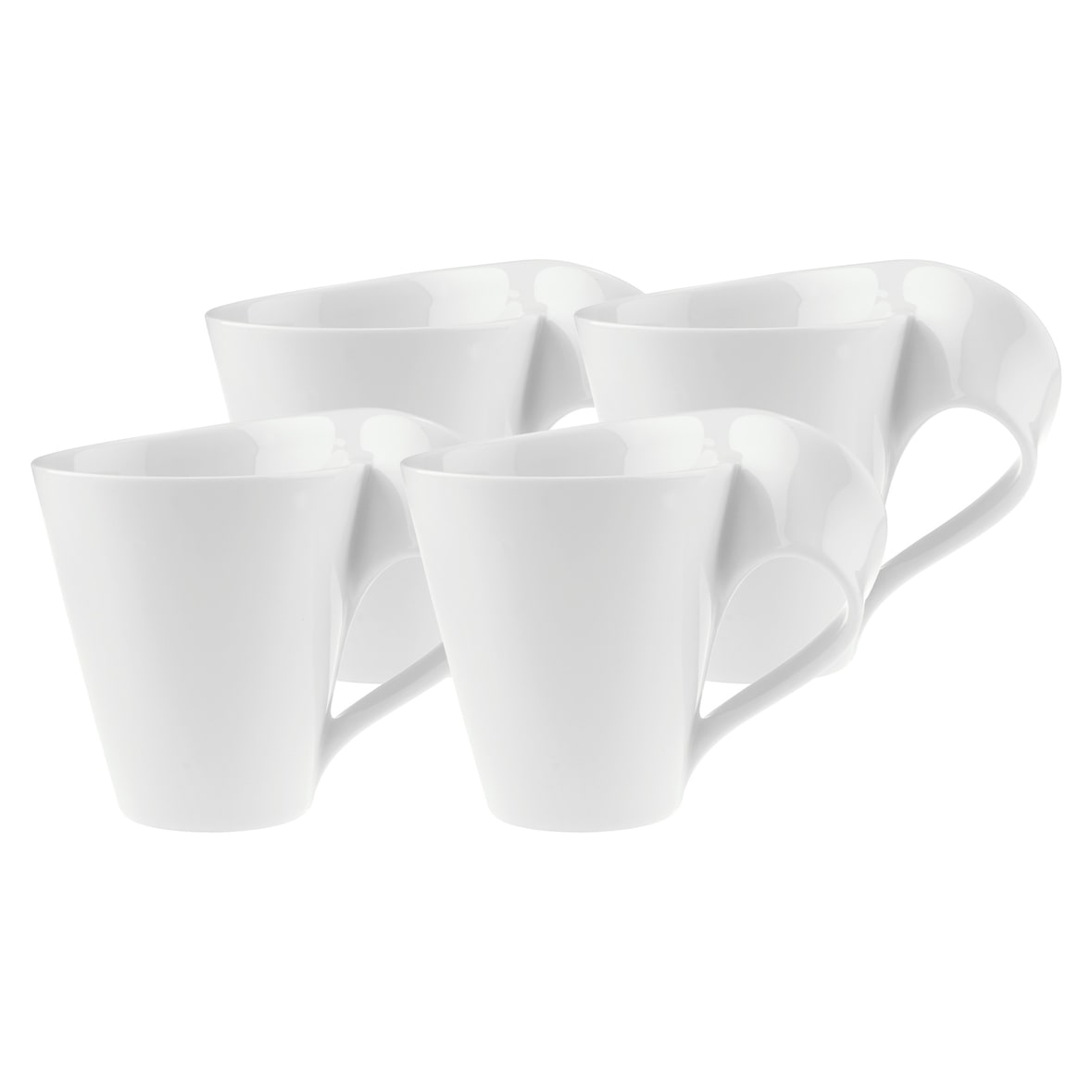 Villeroy & Boch NewWave Caffè Becher mit Henkel 300 ml 4er Set