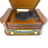 thumbnail of Chaîne Hifi INOVALLEY RETRO29-E vinyle style rétro Bluetooth, CD, K7 Audio, FM, USB + télécommande+Clé USB 32G