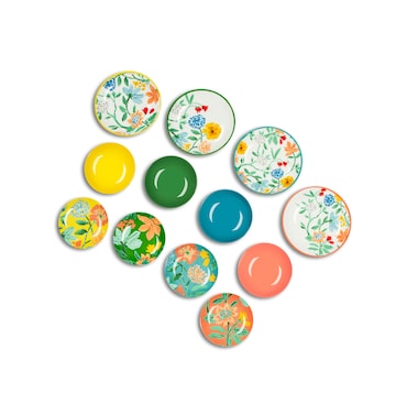 Excelsa servizio piatti 12 pezzi Eze Sur Mer porcellana multicolor