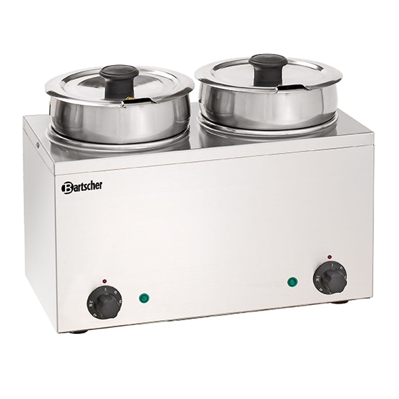 Bain Marie | Hotpot | RVS | 2x 3.5L | 230V | 415x210x320(h)mm