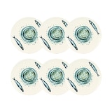 thumbnail of Novastyl - Set van 6 dessertborden sardine 20cm in aardewerk