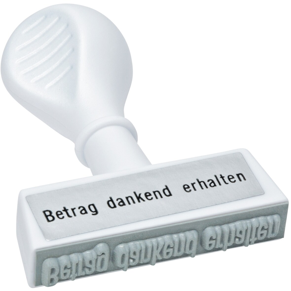 Textstempel -Betrag dankend erhalten- Packung mit 6 Stück