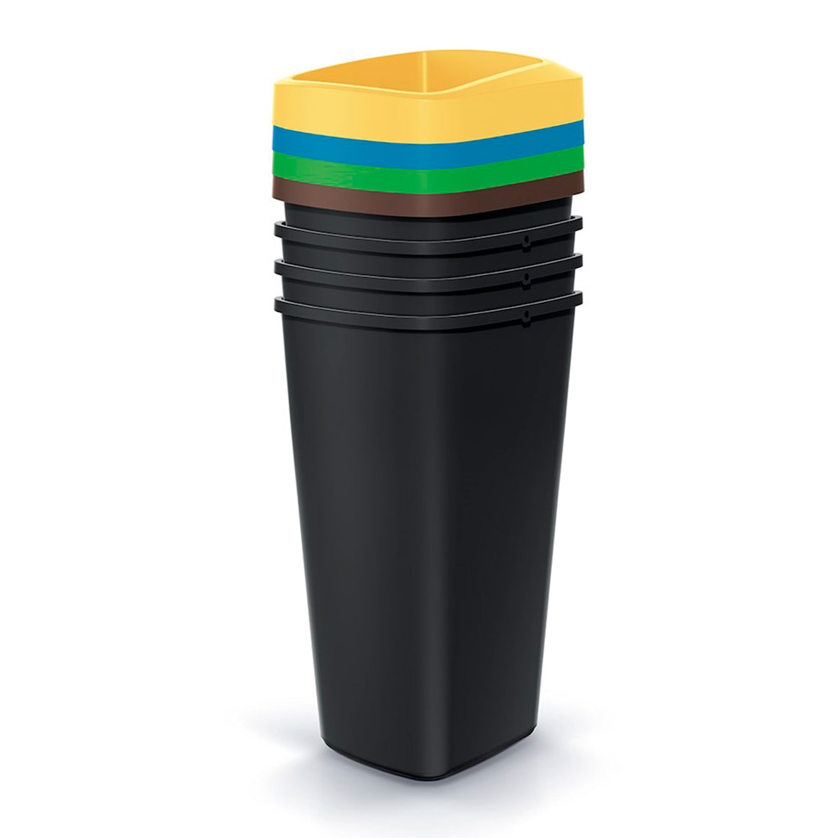 Keden - Compacta Q Set van 4 recyclingbakken 25L in veelkleurig