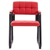 thumbnail of Lot de 2 chaises Canada en Similicuir Rouge